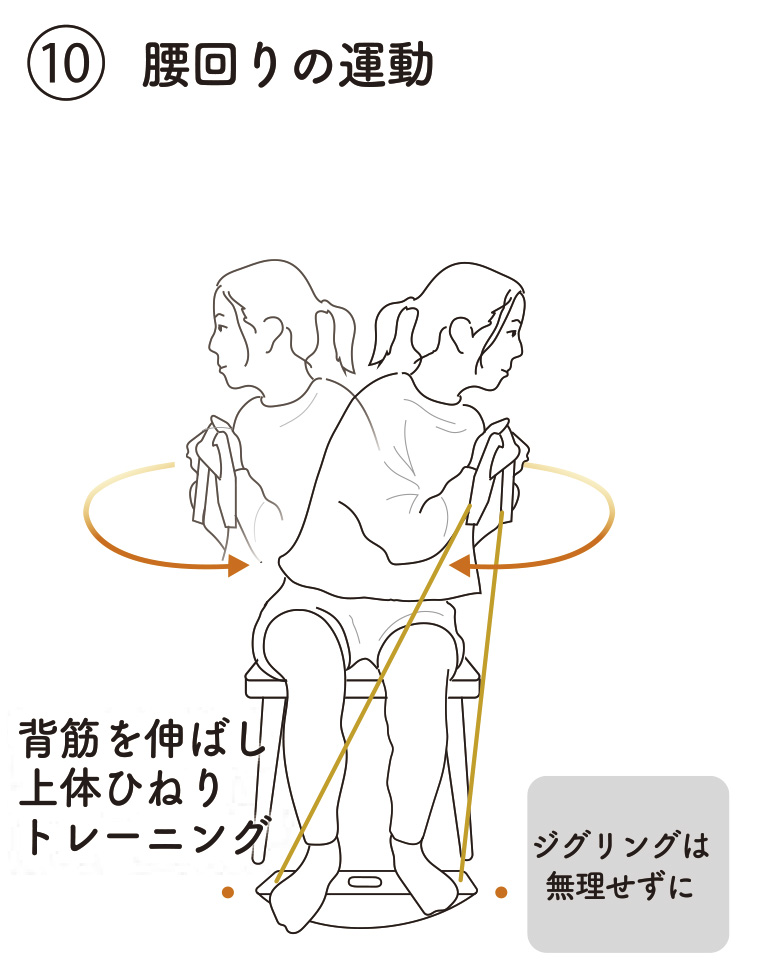 10.腰回りの運動