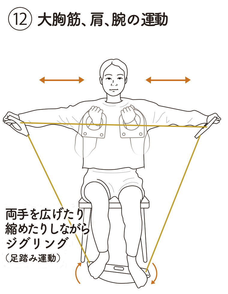 12.大胸筋、肩、腕の運動