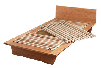 スプリングバーをセットにしたスリットベッド